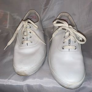 Grasshoppers Womens White Fabric Low Top Lace Up Shoes Size 9.5